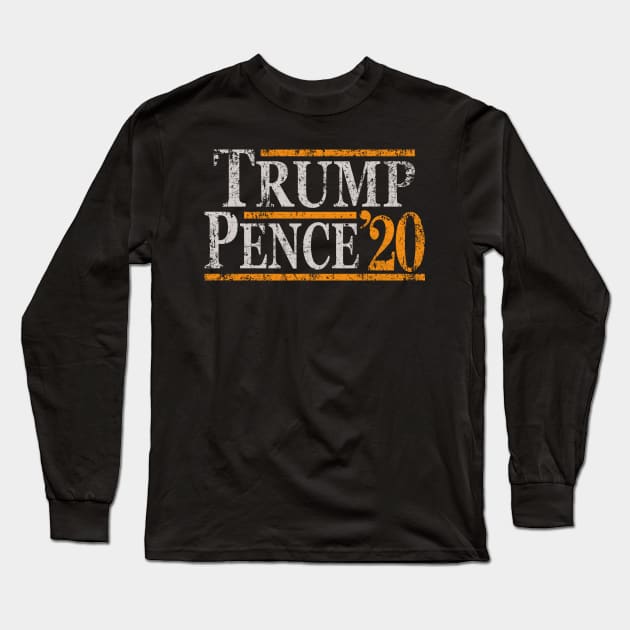 Trump Pence 20 Long Sleeve T-Shirt by Etopix